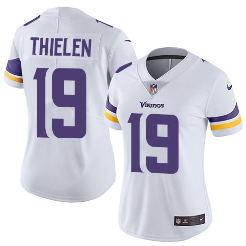 Women 2019 Minnesota Vikings #19 Thielen white Nike Vapor Untouchable Limited NFL Jersey